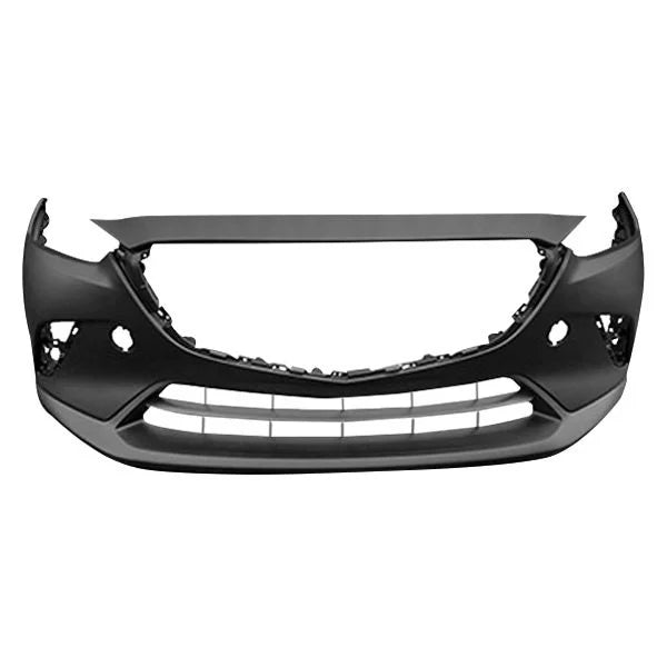 CAPA FRT BUMPER COVER W/O CHROME MLDG; SMOOTH UPPER/TEXTURED CENTER & LOWER; PRIME MAZDA CX3 16C