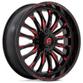 D822 22X7 4X156 G-BLK MILL-RED 13MM