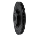 R1 13-19 Mercedes-Benz GLS350 Front Right Drilled & Slotted Black Brake Rotor