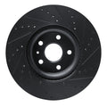 R1 13-19 Buick Regal Front Left Drilled & Slotted Black Brake Rotor