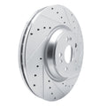 DFC 20-25 Mercedes-Benz GLE350 Front Right Drilled & Slotted Silver Brake Rotor