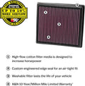 K&N Marine Engine Flame Arrestor 5-1/8in Flange / 8in ID x 9in OD / 5in Height