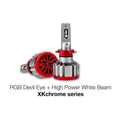 XK Glow RGB 2in1 LED Headlight Bulb Million Color RGB/LED Headlight Kit 2x 9007