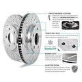 Power Stop 11-14 Ford Mustang Front Evolution Drilled & Slotted Rotors - Pair