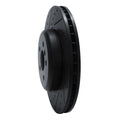 R1 17-25 BMW 430I Front Left Drilled & Slotted Black Brake Rotor
