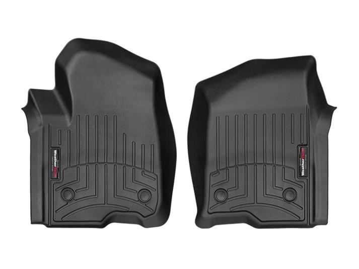 WeatherTech Black Front and Rear Floorliners for Vinyl Floors Fits -20-26 Chevrolet GMC 4414361V-4414365V