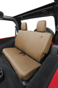 ~(5 lbs. 16X12X5)~ Seat Cover; Rear Tan Jeep 08-12 Wrangler Unlimited; Fit factory rear seat