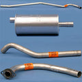Exhaust Kit Includes Intermediate Pipe/Head Pipe/Muffler/Tailpipe 1946-1949 CJ2A 1949-1953 CJ3A 1953-1960 CJ3B 1955-1971 CJ5 1950-1952 M38 And OMIX