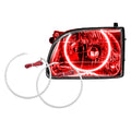 Oracle 01-04 Toyota Tacoma LED Headlight Halo Kit - Red