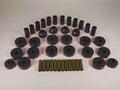 Suspension Bushing Kit, Polyurethane, Black; 55-75 Jeep CJ5/CJ7