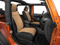 Seat Cover Kit, Front, Neoprene, Black/Tan; 11-18 Jeep Wrangler JK