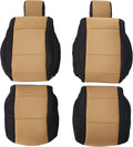 Seat Cover Kit, Front, Neoprene, Black/Tan; 11-18 Jeep Wrangler JK