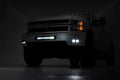 1x 70763 2x 70903BLKDRLA Chevrolet LED Fog Light Kit Black Series w Amber DRL (11-14 Silverado HD)