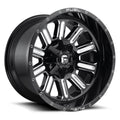 ~(26 lbs. 18X18X11)~ HARDLINE 15x8 6x139.70 GLOSS BLACK MILLED (-18 mm)