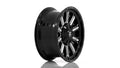 ~(26 lbs. 18X18X11)~ HARDLINE 15x8 6x139.70 GLOSS BLACK MILLED (-18 mm)