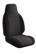Seat Covers: 2005-2006 Toyota Tacoma; bucket seats with removable headrests; Oe30 Seat Covers; front; charcoal