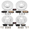 Power Stop 2005 Honda Accord Front & Rear Z17 Evolution Geomet Coated Brake Kit