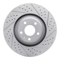 R1 05-11 Audi A6 Quattro Front Right Drilled & Slotted Geoperformance Rotor