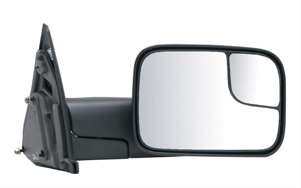 0209 RAM 1500/2500/3500 RH MANUAL FOLDAWAY OE MIRROR BLK TOWING PKG FLIP OUT HEAD W/BLIND SPOT