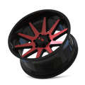 ION TYPE 143 GLOSS BLACK RED MACHINED 17X9 6-139.7 -12MM 106MM