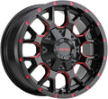 Mayhem 8015 Warrior 17x9 / 5x127 BP / 18mm Offset / 87mm Hub Black/Machined Face Wheel