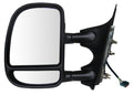 0005 FORD EXCURSION LH HEATED POWER FOLDAWAY OE MIRROR TXTRED BLK EXTENDABLE TOWING DUAL GLASS