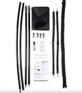 BIMINI EXTENSION KIT WITH BLACK HARDWARE; 7 FT BLACK CNVS