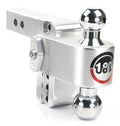 Weigh Safe 180 Hitch 4in Drop Hitch & 2in Shank (10K/12.5K GTWR) - Aluminum