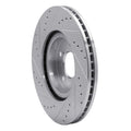 R1 09-14 Acura TL Front Right Drilled & Slotted Silver Brake Rotor