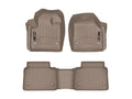 WeatherTech Tan Front and Rear Floorliners Fits -20-25 Discovery Sport 451589-1-2