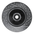 DFC 76-81 Chrysler Newport Front Left Drilled & Slotted Silver Brake Rotor