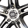 Enkei FD-05 17x7 5x114.3 40mm Offset Black Machined Wheel