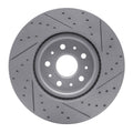 R1 14-25 Cadillac Ct5 Front Left Drilled & Slotted Geoperformance Rotor