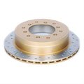 DBA 10-23 Lexus GX460 Rear Street Series Drilled & Slotted Rotor w/Gold Hat