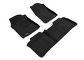 3D ELEGANT FLOOR MAT 2 ROW SET BLCK
