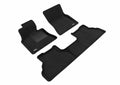 3D ELEGANT FLOOR MAT 2 ROW SET BLCK