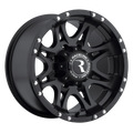 Aluminum Wheels 16x8 Raptor 981 Matte Black 0 Offset 5 on 114.3 Bolt Pattern 78.3 Bore Raceline