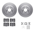 R1 Concepts Brake Rotor- Carbon Coated with Ceramic Pads Hdw Fits Acura RL