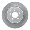 R1 10-12 Land Rover Range Rover Rear Left Drilled & Slotted Geoperformance Rotor