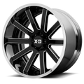 XD200 20X10 8X6.5 BLK MILL CHR LP -18MM