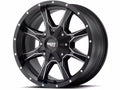 MO970 17x8 5x127.00/5x139.70 SATIN BLACK MILLED (0 mm)