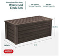 WESTWOOD 150G DECK BOX BROWN