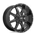 MO970 16x8 6x120.00/6x139.70 SATIN BLACK MILLED (0 mm)