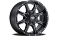 MO970 16x8 6x120.00/6x139.70 SATIN BLACK MILLED (0 mm)