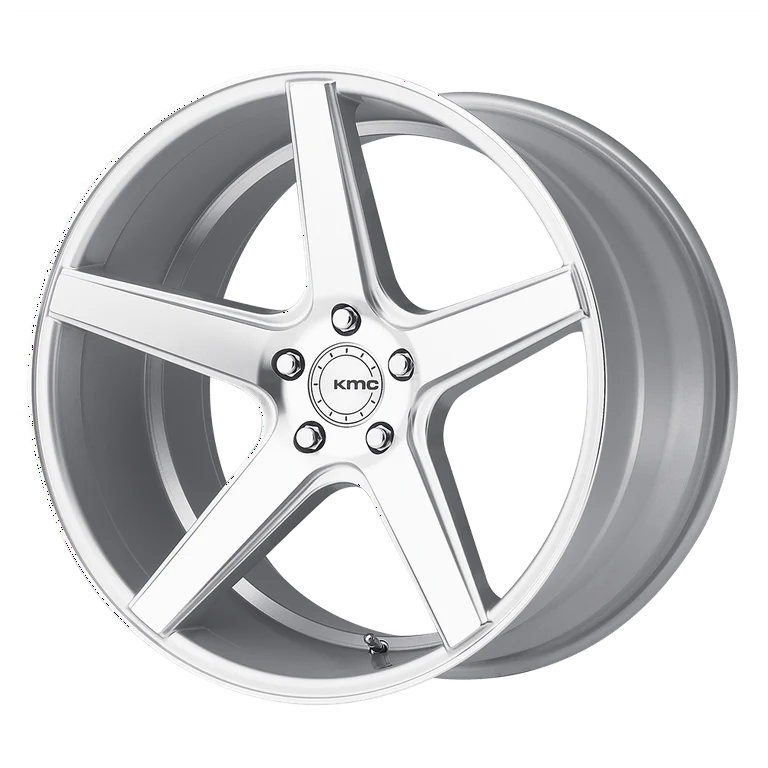 KM685 DISTRICT BRIGHT SILVER WITH MACHINED FACE 20 X 8.5 5X4.5 5.85 b/s 28 o/s