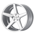 KM685 DISTRICT BRIGHT SILVER WITH MACHINED FACE 20 X 8.5 5X4.5 5.85 b/s 28 o/s