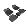 3D MAXpider 2018-2019 Honda Clarity Plug-in Hybrid Kagu 1st & 2nd Row Floormats - Black