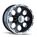 Cast Aluminum Wheels 174 16x10 Machined Lip Black 5 On 139.7 Bolt Pattern -38 Offset ION Wheels
