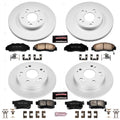 Power Stop 98-02 Honda Accord Front & Rear Z17 Evolution Geomet Coated Brake Kit