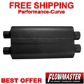 70 Series Chambered Muffler 70 Series 2.25 Dual In 2.25 Dual Out Mild Sound Flowmaster